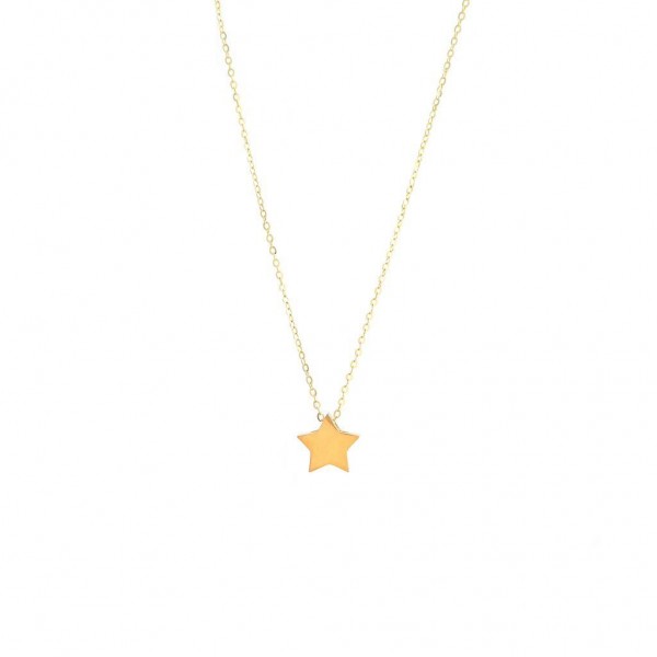 14K YELLOW GOLD STAR PENDANT