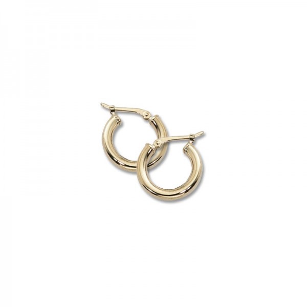 14K YELLOW GOLD HOOP EARRINGS