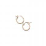 14K YELLOW GOLD TUBE HOOP EARRINGS