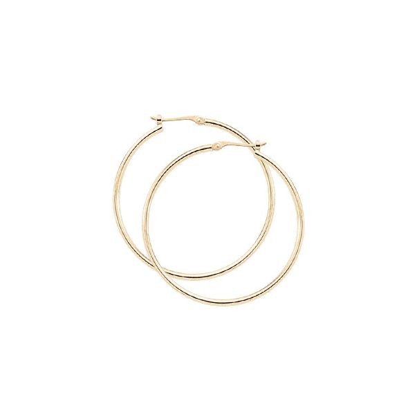 14K YELLOW GOLD TUBE EARRINGS
