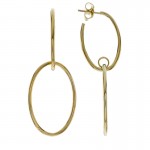 14K YELLOW GOLD DOUBLE LOOP EARRINGS