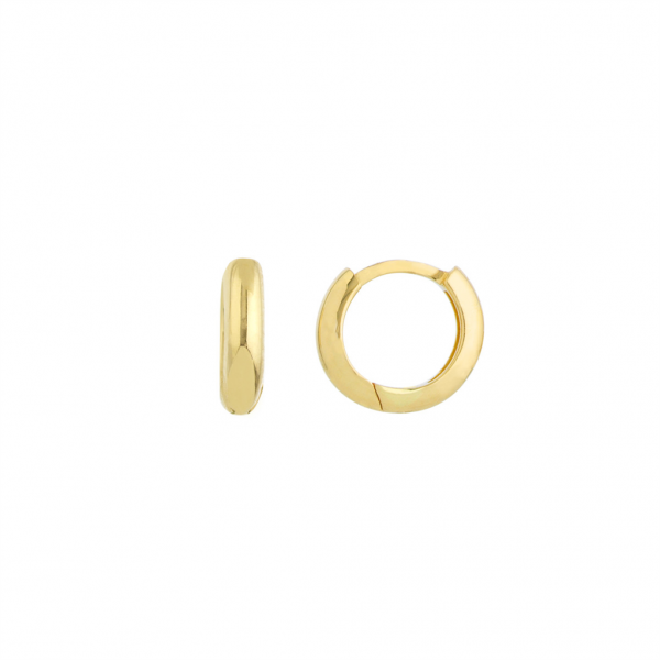14K YELLOW GOLD BABY HOOP EARRINGS