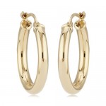 14K YELLOW GOLD LOOP EARRINGS