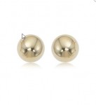 14K Yellow Gold 10Mm Ball Earrings