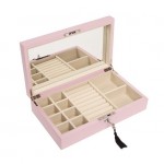 Pink Hinged Jewelry Box