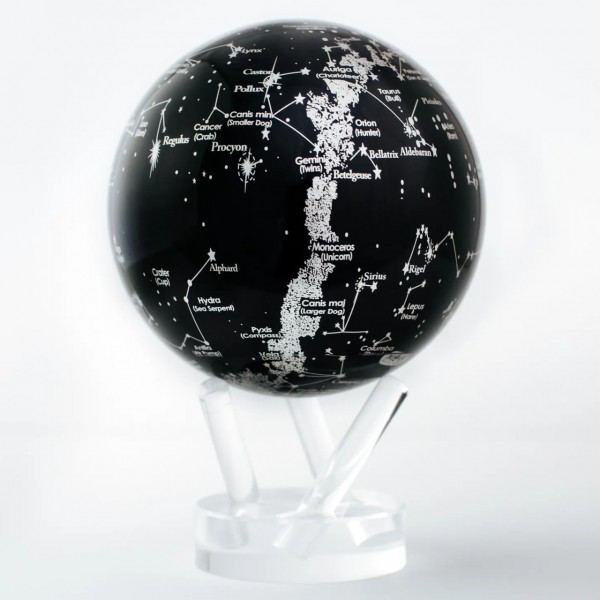 SPINNING CONSTELLATIONS GLOBE 4.5 INCHES WITH ACRYLIC BASE