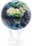SPINNING EARTH WITH CLOUDS GLOBE 4.5 INCHES ON ACRYLIC BASE