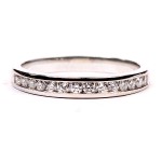 Martin Flyer Flyer Fit 14K White Gold Channel-Set Diamond Wedding Ring