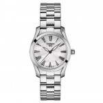 Tissot T-Wave Ladies Stainless Watch with White Mother of Pearl Roman Dial 30mm