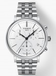 Tissot Carson Premium Chronograph Stainless with 41mm White Dial