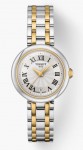 BELLISSIMA SMALL LADY STAINLESS STEEL & YELLOW GOLD ROMAN DIAL 26MM