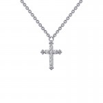 0.07 Ct Tw Cross Necklace