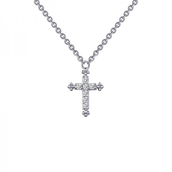 0.07 Ct Tw Cross Necklace