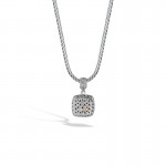 John Hardy Classic Chain Enhancer in Silver with Diamonds