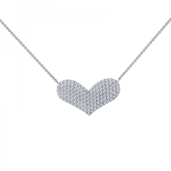 1.21 ct tw Heart Necklace