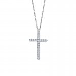 0.22 ct tw Cross Necklace