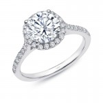 2.51 ct tw Halo Engagement Ring