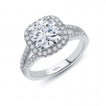 3.82 ct tw Halo Engagement Ring