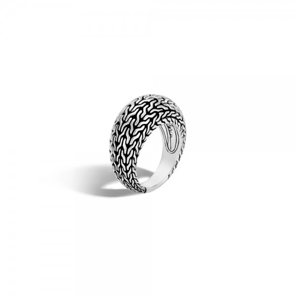 Classic Chain 11MM Dome Ring in Silver