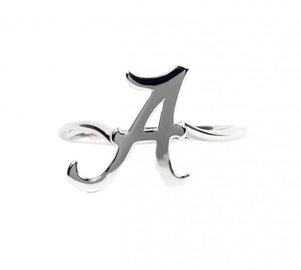 University Of Alabama Spirit A Sterling Ring Size 7