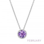 February Birthstone Necklace