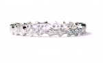 14K White Gold Diamond Stackable Eternity Band Size 6