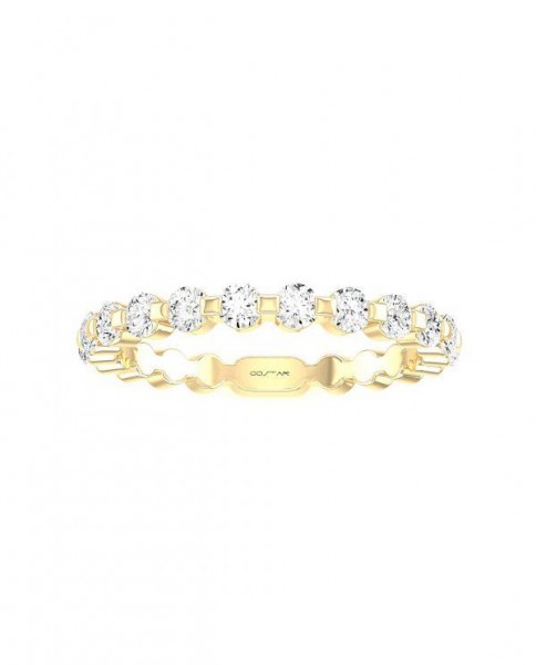 14K Yellow Gold .50Ctw Diamond Stackable Band