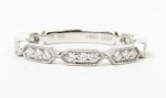 14K WHITE GOLD .24CTW DIAMOND STACKABLE BAND