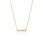 Anna Beck Gold Plate Reversible Mini Bar Necklace