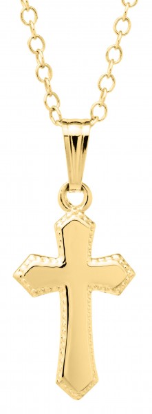 14K GOLD FILLED BABY CROSS NECKLACE