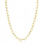 GOLD PLATE STAINLESS STEEL RECTANGLE LINK CHAIN