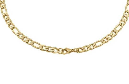 GOLD PLATED STAINLESS STEEL 22IN FAGARO CHAIN