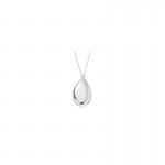 STERLING SILVER PEARSHAPE DROP WITH CHAIN
