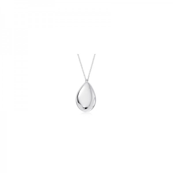 STERLING SILVER PEARSHAPE DROP WITH CHAIN