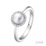 Pearl Halo Ring