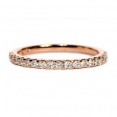 Rose Gold Diamond Wedding Band