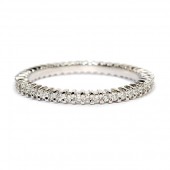 14K White Gold Diamond Eternity Band
