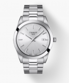 Tissot Stainless Gentleman Watch with Silver Dial 40mm
