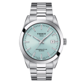 Tissot 40mm Gentleman Powermatic 80 Stainless Steel Ice Blue Dial