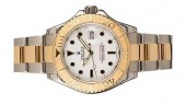 ROLEX  *PRE-OWNED* YACHTMASTER 18KY AND STAINLESS