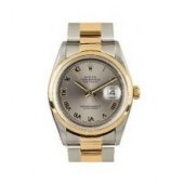 ROLEX  *PRE-OWNED* DATEJUST 18KY AND STAINLESS