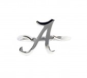 University Of Alabama 14K White Gold Spirit A Ring (Size 7)