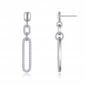 Paperclip Drop Earrings