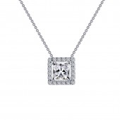 Sterling Silver .76Ctw Created Neck18
