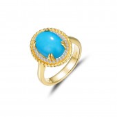 Blue Halo Ring