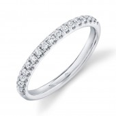 14K White Gold .25Ctw Diamondmond Band