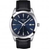 GENTLEMAN BLUE DIAL BLACK STRAP STAINLESS