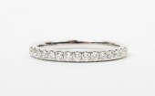 14K White Gold .25Ctw Diamond Band
