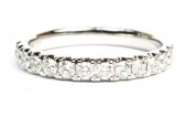 14K WHITE GOLD DIAMOND BAND