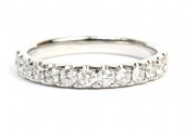 14K WHITE GOLD DIAMOND BAND